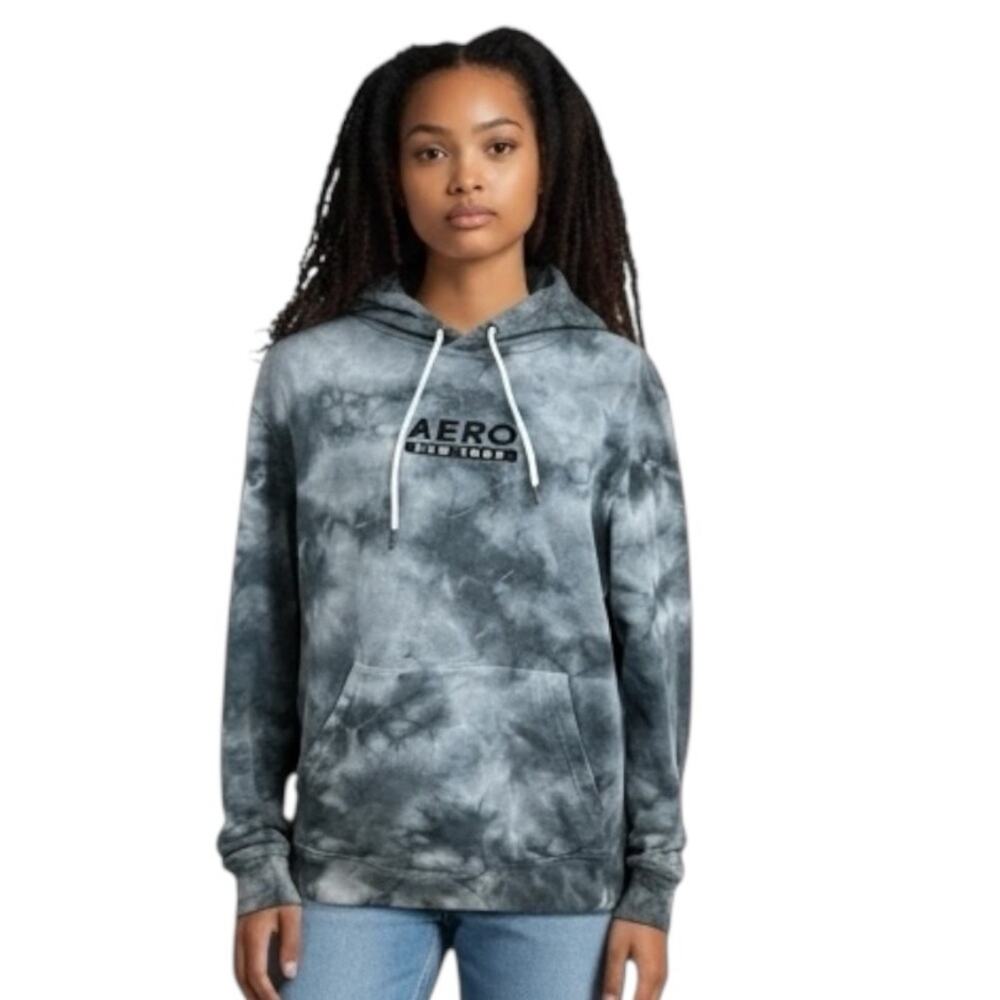 Aeropostale New York Gray Tie-Dye Hoodie Size Medium
